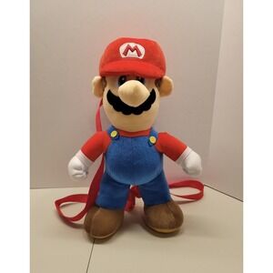 18" Plush Official Super Mario Backpack Soft Travel Bag Nintendo